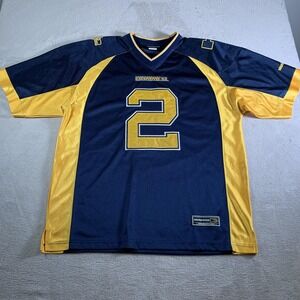 Vintage Hummer Jersey Mens 2XL Blue Yellow Collection V-Neck H2 Football RARE